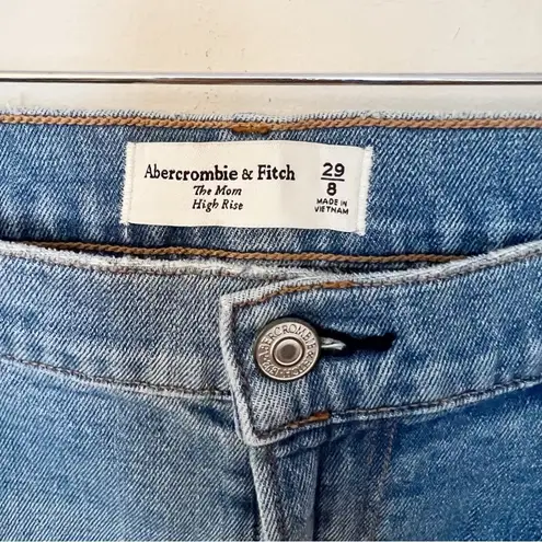 Abercrombie & Fitch  The Mom Jeans Size 29/8 NEW High Rise Medium Blue Ankle Fit