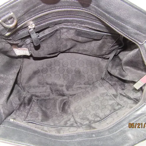 Michael Kors Michael  Black Hair Calf Leather Shoulder Bag Made in New Zealand