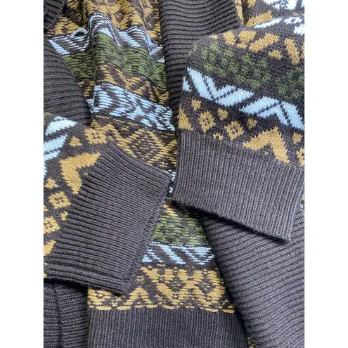 Jessica London Aztec Argyle Open Front Cardigan Sweater Womens Sz 18/20 Western