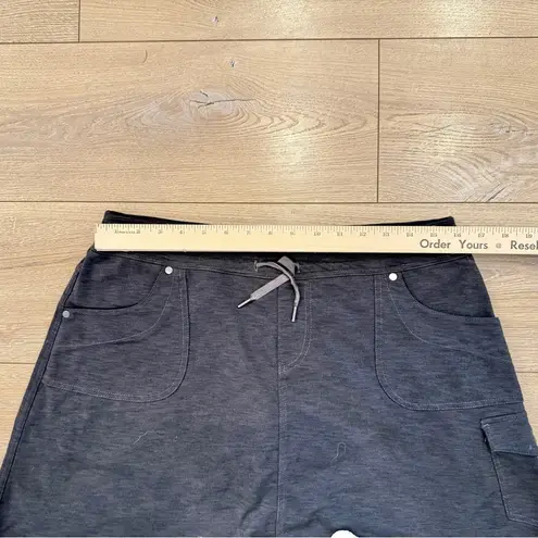 Kuhn Casual Black Cargo Skort Pockets and Built in Shorts Hiking Athletic Golf L Size L