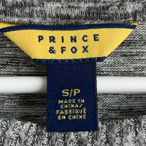 Prince And Fox  Heathered Gray High-Low Crewneck Sweater