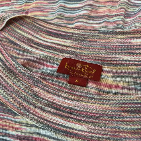 KRIMSON KLOVER Colorful Knit Dress Womens Size XL Eco Sustainable Slow Fashion