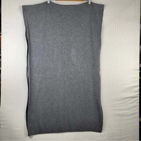 Echo New York Essential Grey Heather Woven Knit %100 Yak Scarf Wrap 80” x 26” Gray