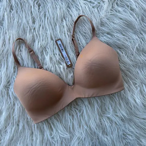 SKIMS Wireless Form T-shirt Bra Ochre Size 34D