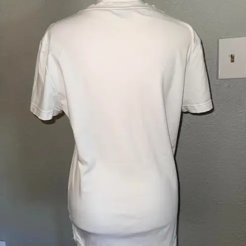 Bally of Switzerland 1851 Logo Tee White Red Italy Sz Eur 36 US Medium/Small