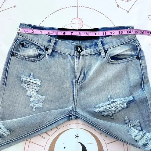 One Teaspoon  Awesome Baggies Light Acid Wash Distressed Jeans