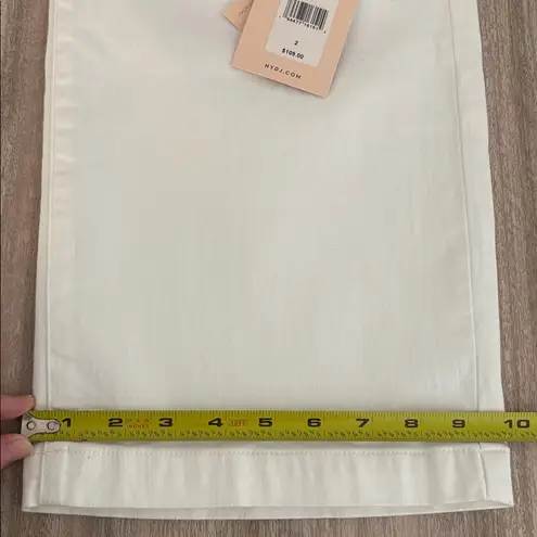 NYDJ New Teresa Wide Leg Ankle Jeans Women’s Size 2 in Optic White