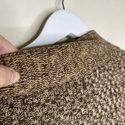 Laura Scott Brown Cardigan Sweater Cotton Blend Size Large