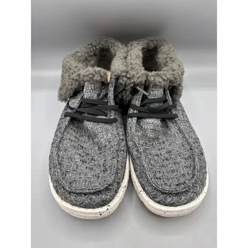 Hey Dude Wendy Fold Stitch Cozy Shoes Womens 7 Ankle Boot Comy Casual