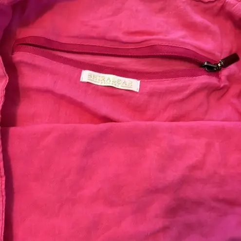 Shiraleah Chicago Orange Pink Printed 100% Cotton Zip Tote Bag