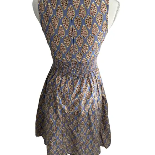 Eshakti Multicolor Leaf Print A Line Dress Size 2