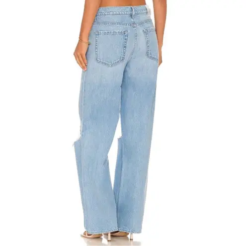 MOTHER Denim MOTHER SNACKS! The Fun Dip Puddle Wide Leg Jeans in Lots of Nibbles Size 26
