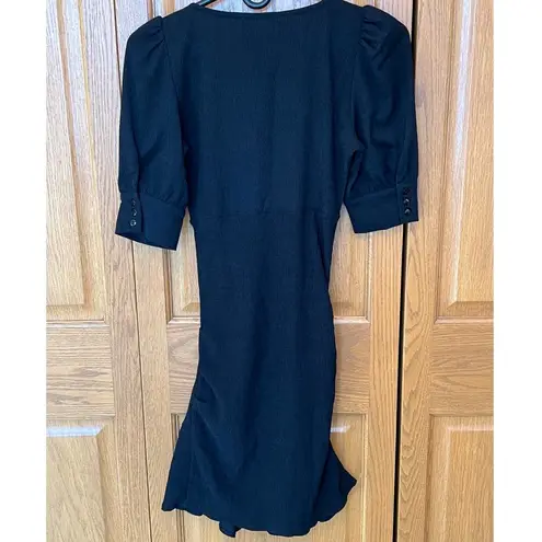 Ba&sh Woody Ruffle Mini Dress Black Size XS - NWT