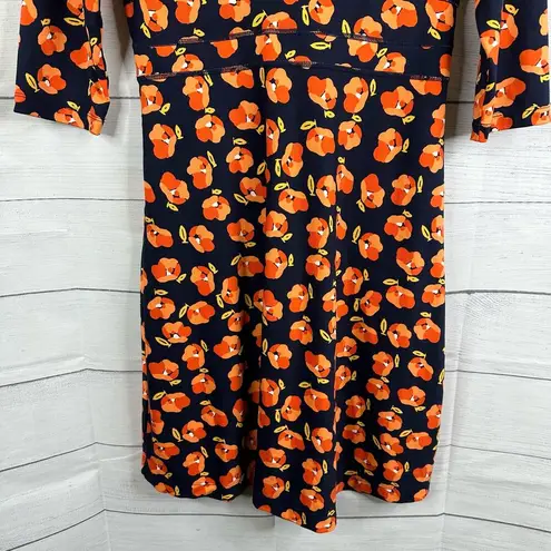 Title Nine Womens size Small Dream Retro 50s Floral 3/4 Sleeve Athleisure Dress