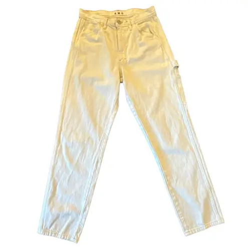 AMO painterly pant natural cotton high rise jeans size 26