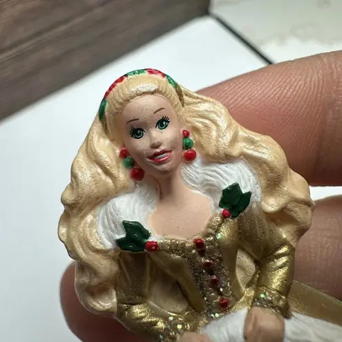 Christmas Barbie In Ball Gown Hallmark 1996 Mattel Multi Color Brooch Pin