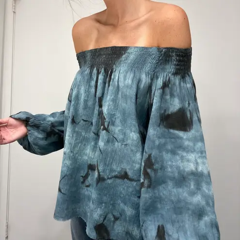 One Teaspoon Off The Shoulder Tie Dye Top NWOT