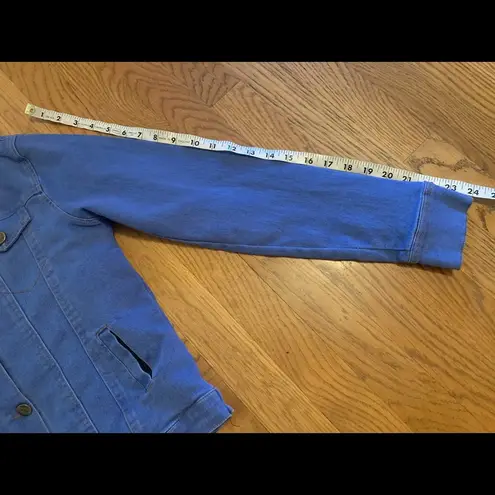 Teddy lined stretchy denim jacket size S