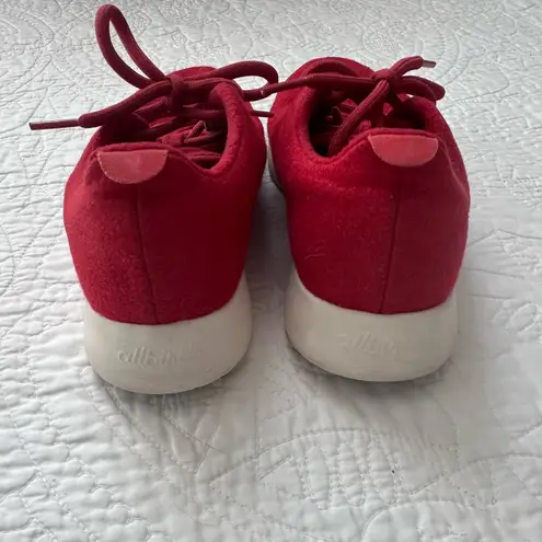 Allbirds Red Wool Women's Runners Sneaker Shoes - Size 9