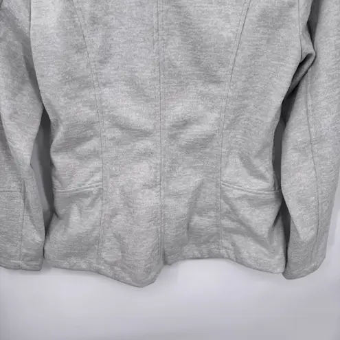 prAna Marabelle Softshell Asymmetrical Zip Jacket Womens Small Gray Polyester