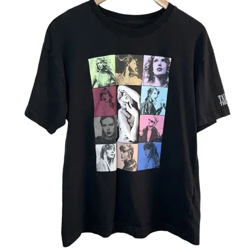 Taylor Swift The Eras Tour 2023-2024 Black Graphic T-Shirt XL Cotton