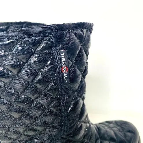 The North Face  Womens ThermoBall Button Up Black Waterproof Quilted Boots Sz 7