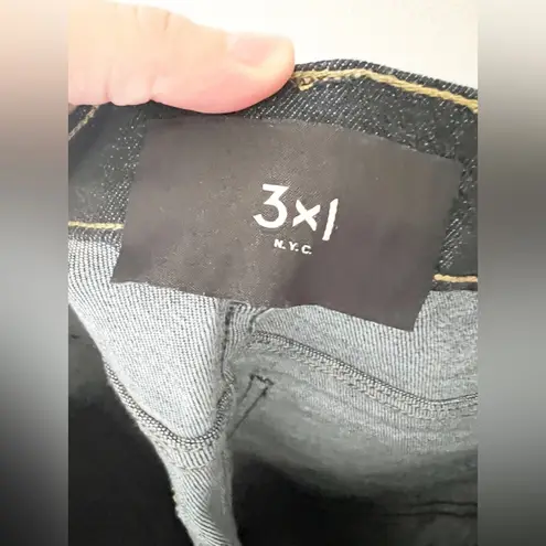 3x1 Made Here Anthropologie Joni Dark Wash High Rise Wide Leg Ankle Jean Size 25 - Image 3