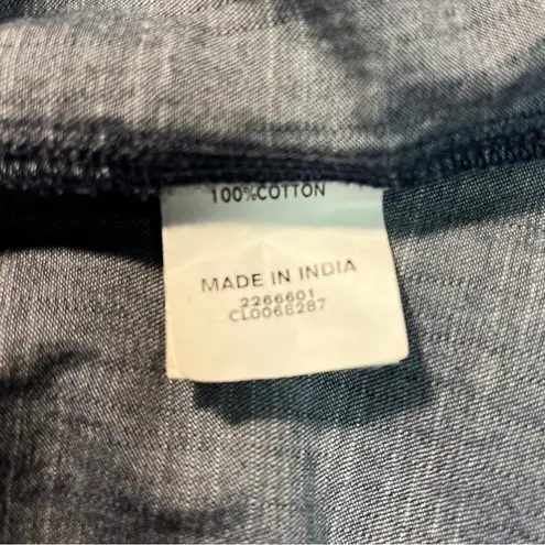 Eshakti Wayward Fancies Embroidered Indigo-Dyed Cotton Chambray Tunic by , Size S