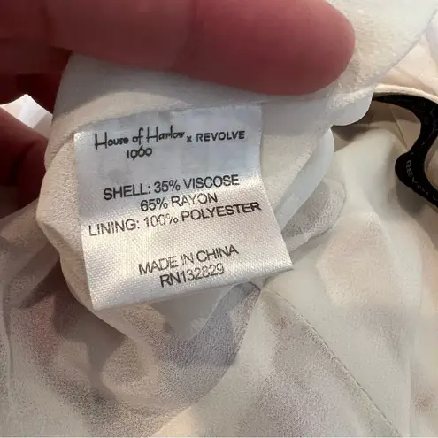 House of Harlow 1960 Red and White Striped Jumpsuit Size M