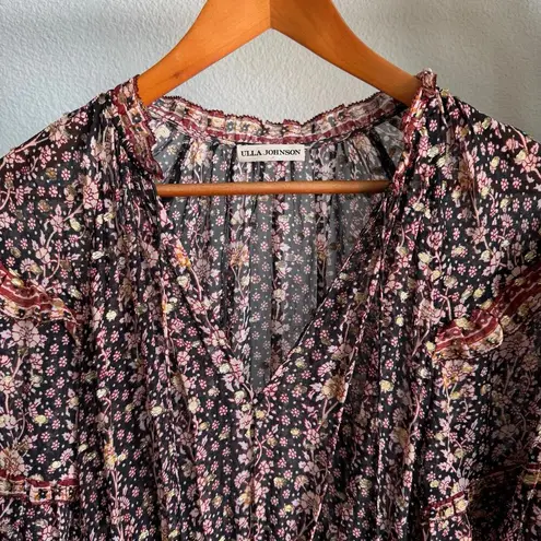 Ulla Johnson Erisa Mini Dress Midnight Size 2