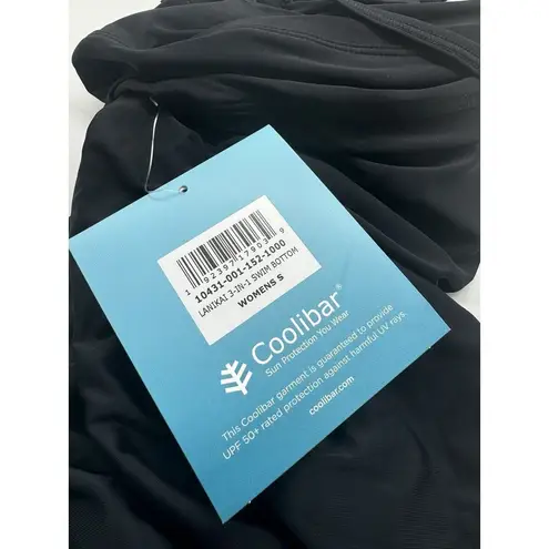 NWT Coolibar Lanikai 3 In 1 Black Ruched Convertible UPF 50 Swimsuit Size Small