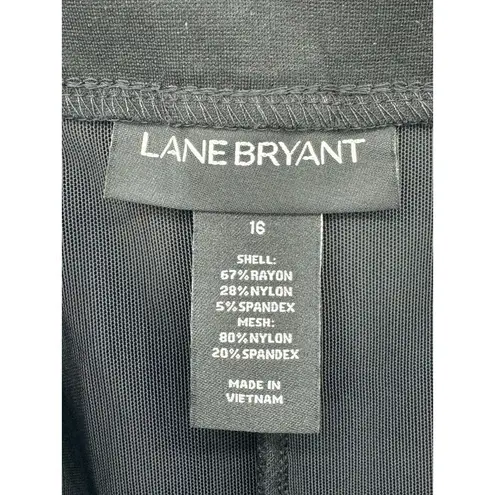 Lane Bryant NEW  Women 16 Pull On Pants Ponte Knit Leggings Black Innersculpt‎