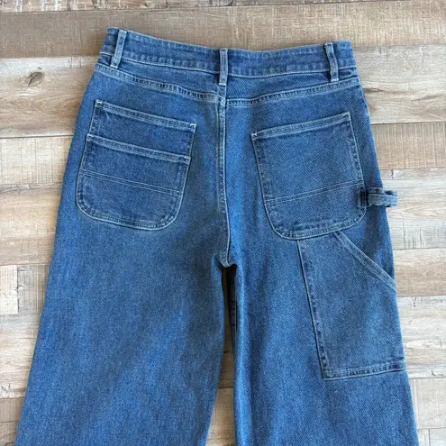 STAUD Painter Medium Wash Jeans Size 4 Blue