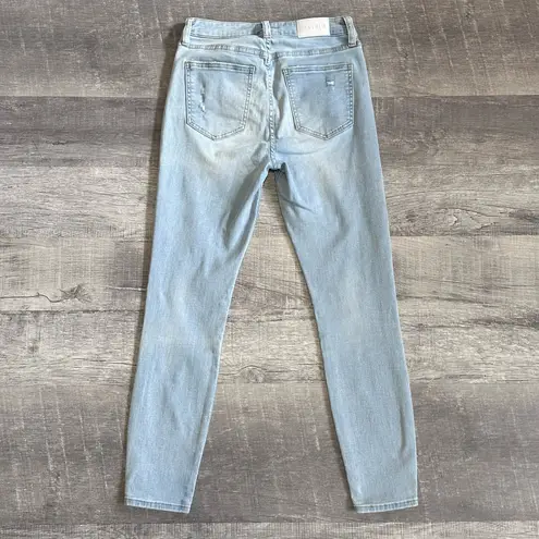 Pistola Aline Skinny Light Blue Jean Women 28 (27X27) High Rise Distressed Denim