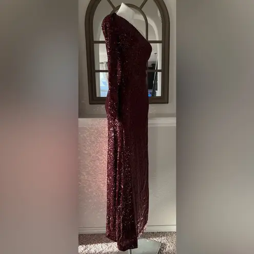 Donna Karan New York Social Occasion Asymmetric Sequined Gown, Size 16 NEW $595