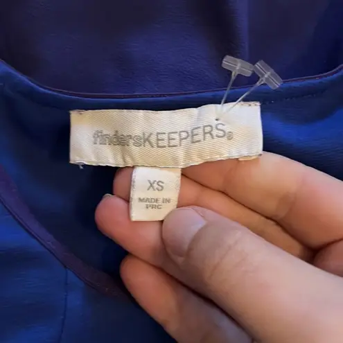 Finders Keepers  purple blue dress xs