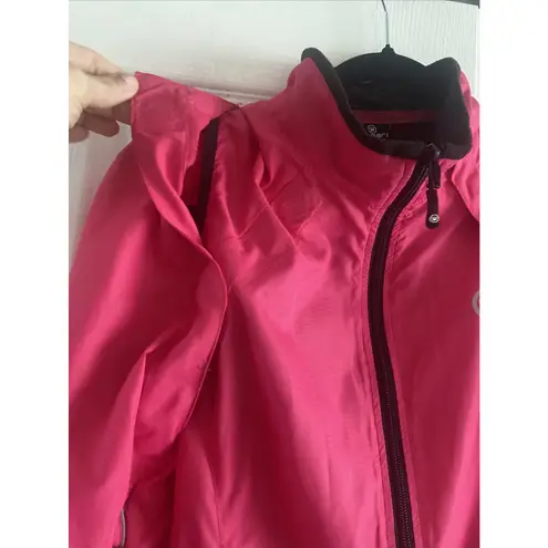 Canari Womens Large Pink Long Removable Sleeve Bike Jacket MTB CyclingJersey