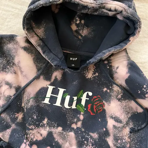 HUF Acid Wash Hoodie Black