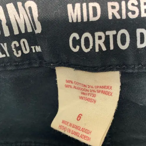 Mossimo Supply Co. Black Jean Shorts Classic Style Size 6