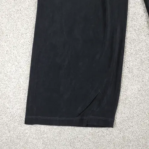 Chicos Travelers Wide Leg Pants Womens 3/XL Short Black Wrinkle Resistant Flowy