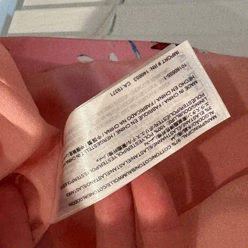 C/MEO COLLECTIVE Floral Ruffle Square neck Mini Dress Party Cocktail Pink XXS