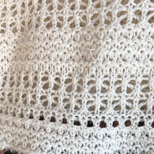 American Eagle  Outfitters y2k Crochet Tank Top Front Tie Size Small