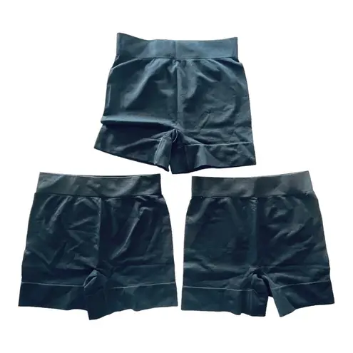 NEW (3) Pair Bestena Seamless Smooth Women's BOYSHORTS SM Black Shapewear SHORTS