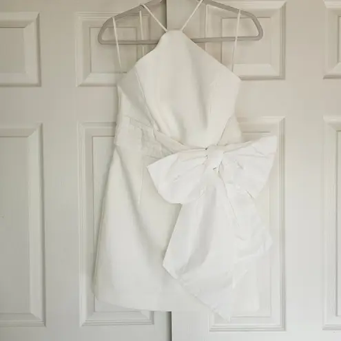 Rebecca Vallance Grace Halterneck Mini Dress NEW Sz UK 10/US 6 White