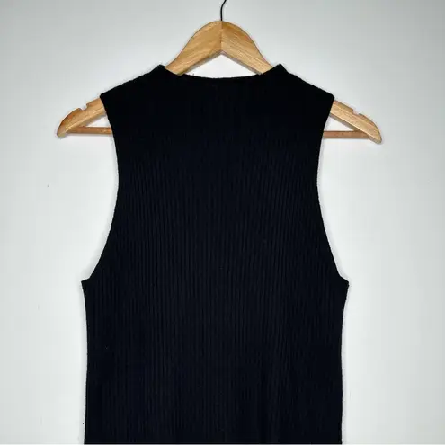 n:philanthropy Black Wool Cashmere Sleeveless Asymmetrical Duster Maxi Sweater S