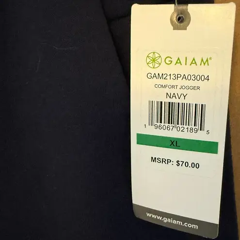 Gaiam Mens Joggers Sweatpants Casual Pants Gorpcore Athleisure Mens XL Blue NWT