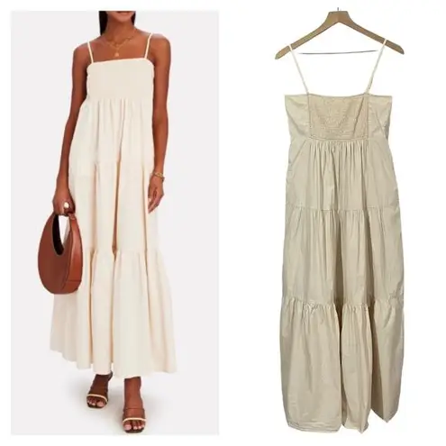 Bird & Knoll Luna Cotton Tiered Maxi Dress