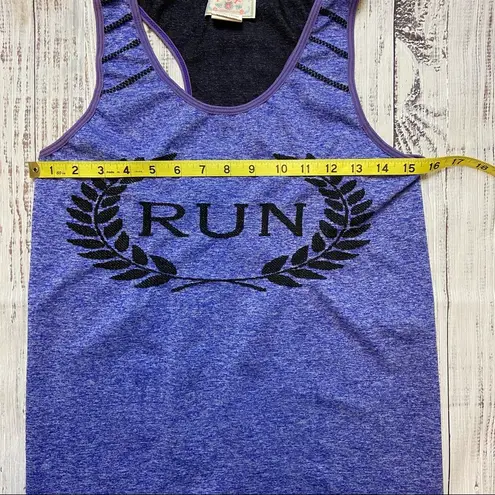 F&F  Heather Purple Run Racerback Tank Top.