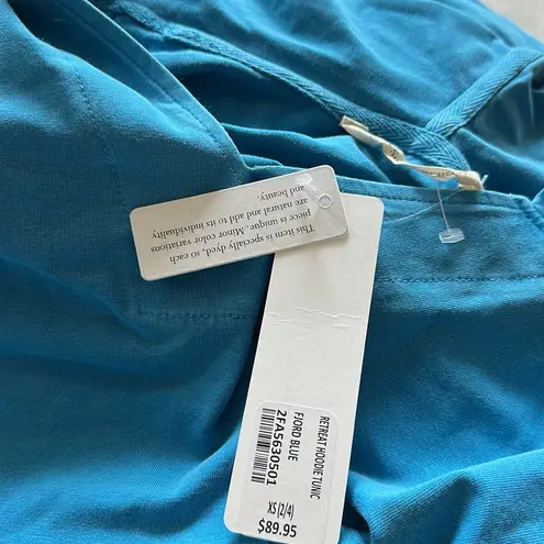 Soft Surroundings NWT Tops | Retreat Hoodie Tunic In Fjord Blue XS