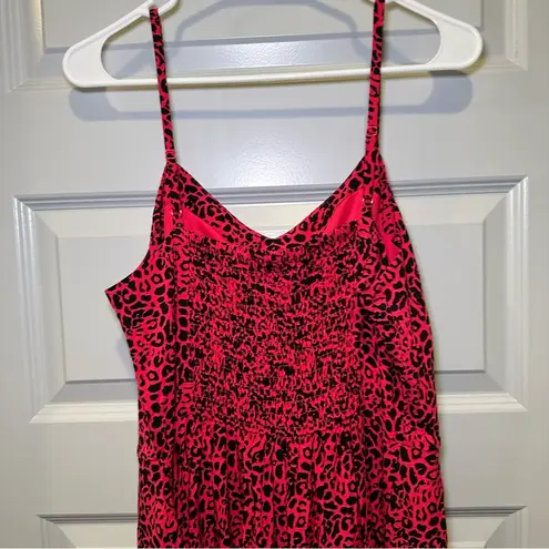 Apt. 9 NWT  Pink/Black Animal Print Sleeveless Aline Dress size L